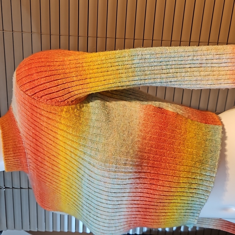 Bershka size S rainbow stripe stretch jumper very good carefully worn condition - Picture 7 of 16